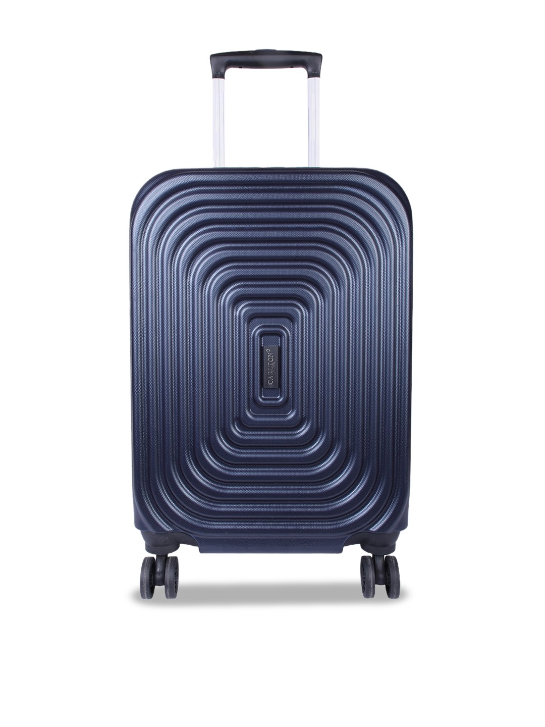 

Carlton London Textured 360-Degree Rotation Hard Cabin Trolley Bag, Navy blue