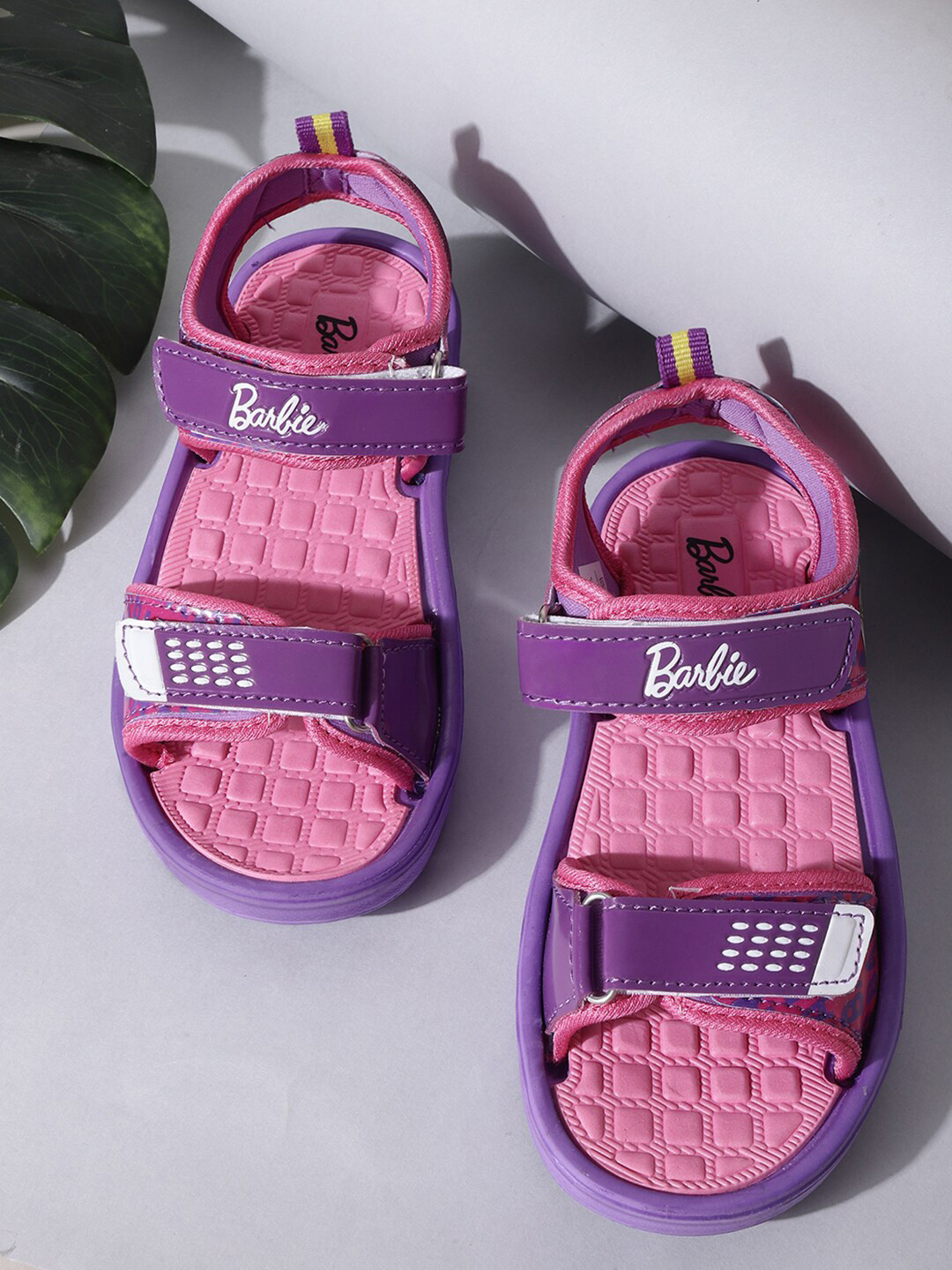 

Kids Ville Girls Barbie Printed Sport Sandals, Purple
