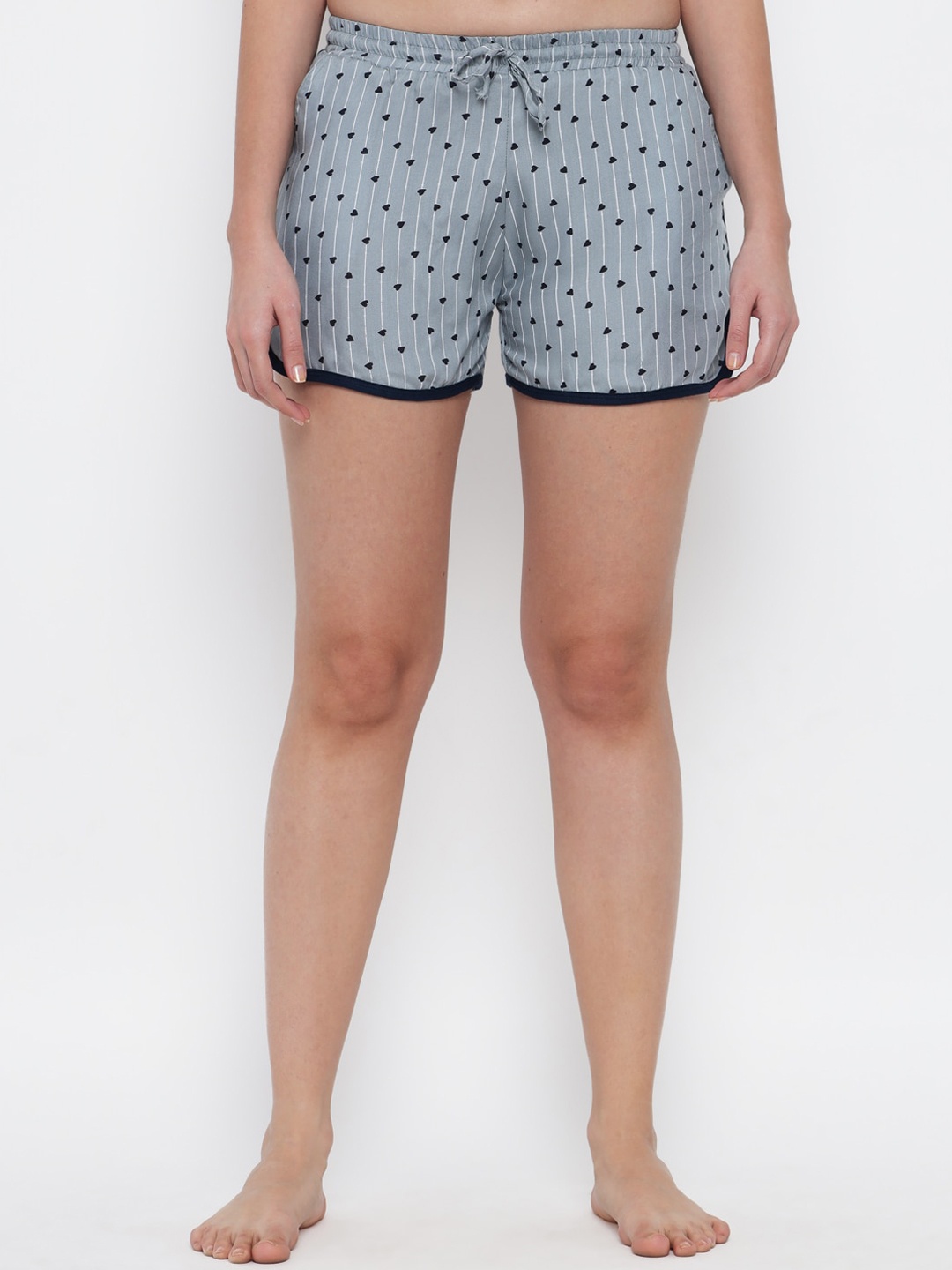 

GUTI Women Floral Printed High-Rise Outdoor Shorts, Grey