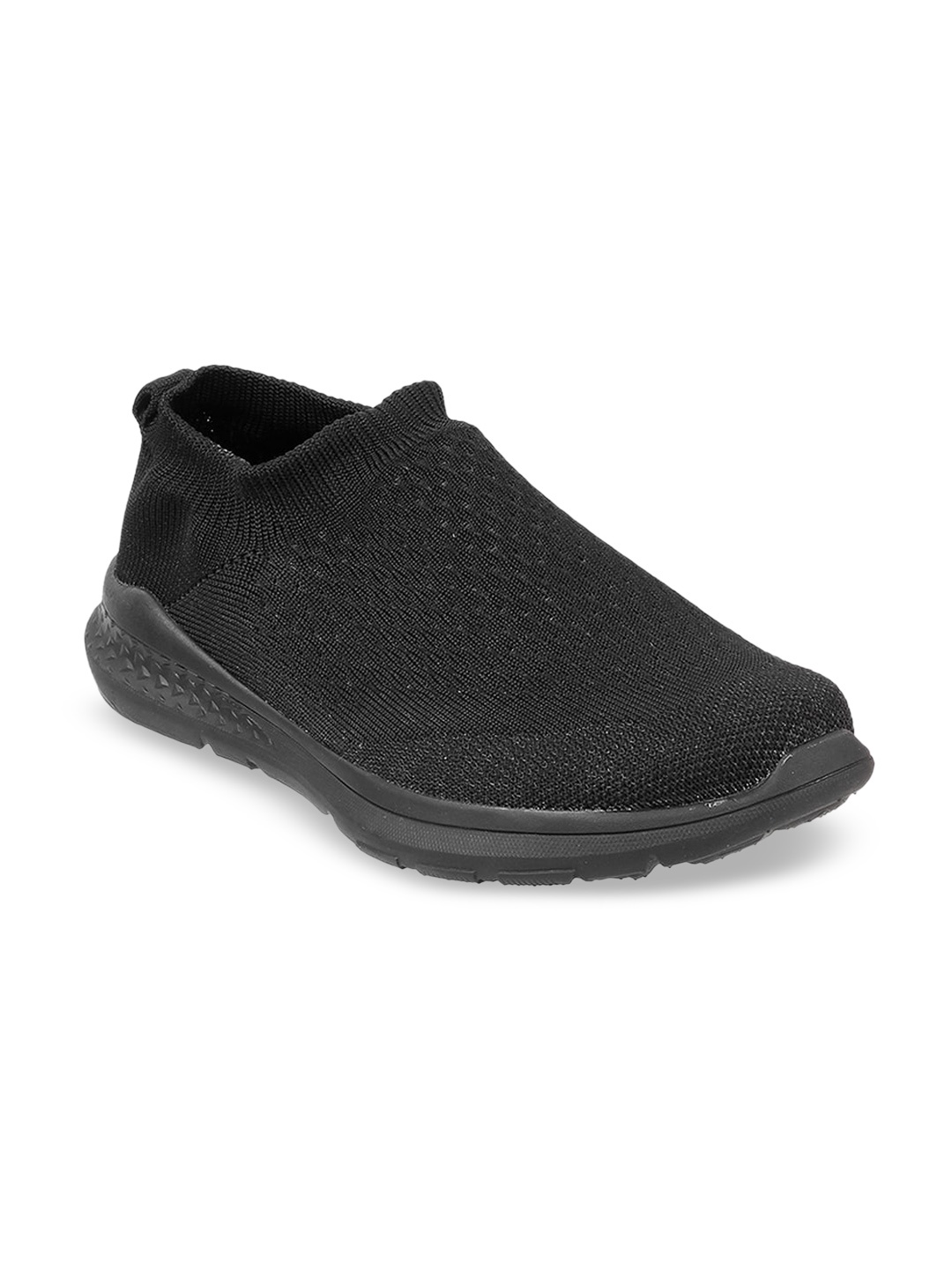 

Mochi Men Woven Design Comfort Insole Basics Slip-On Sneakers, Black