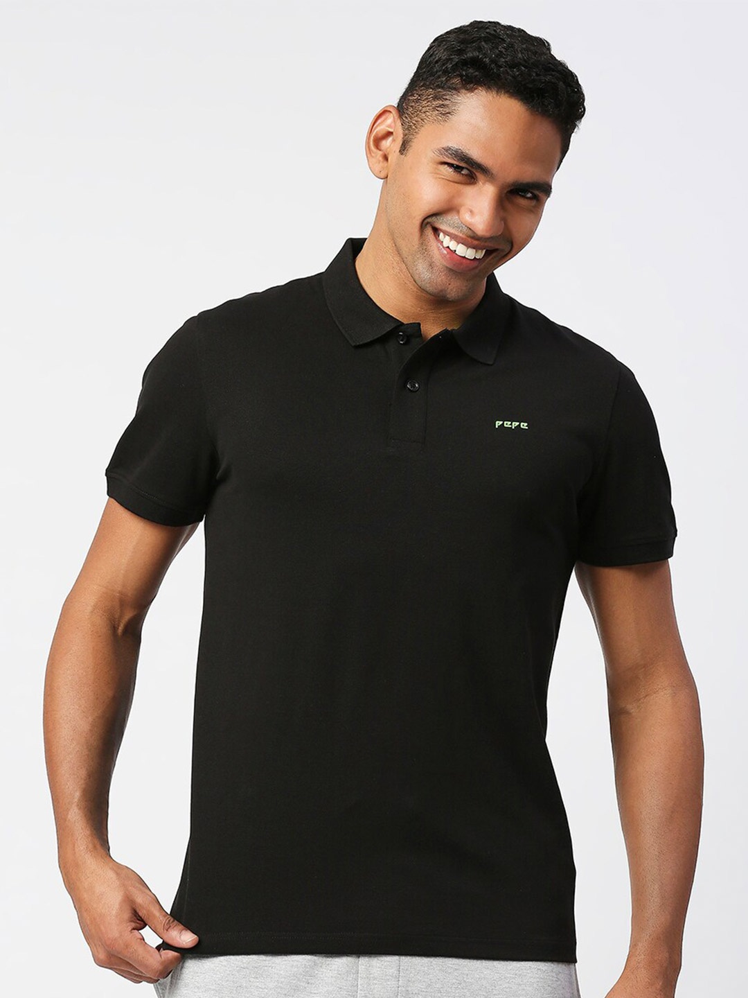 

Pepe Jeans Polo Collar Short Sleeves Cotton T-shirt, Black