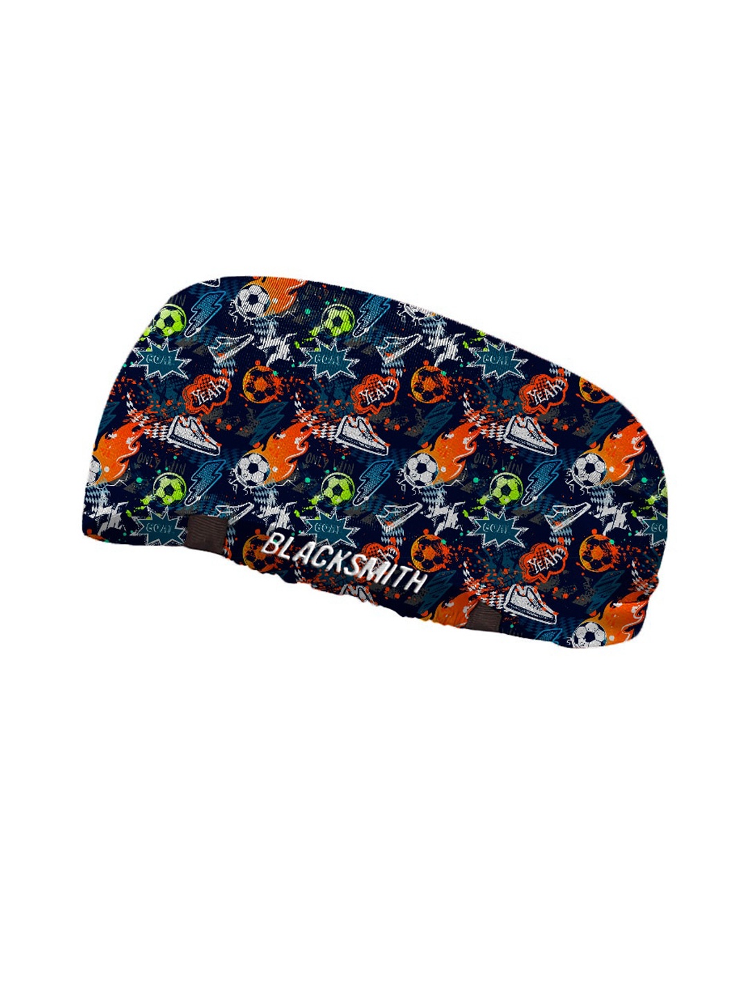 

Blacksmith Printed Bandana Headband, Black