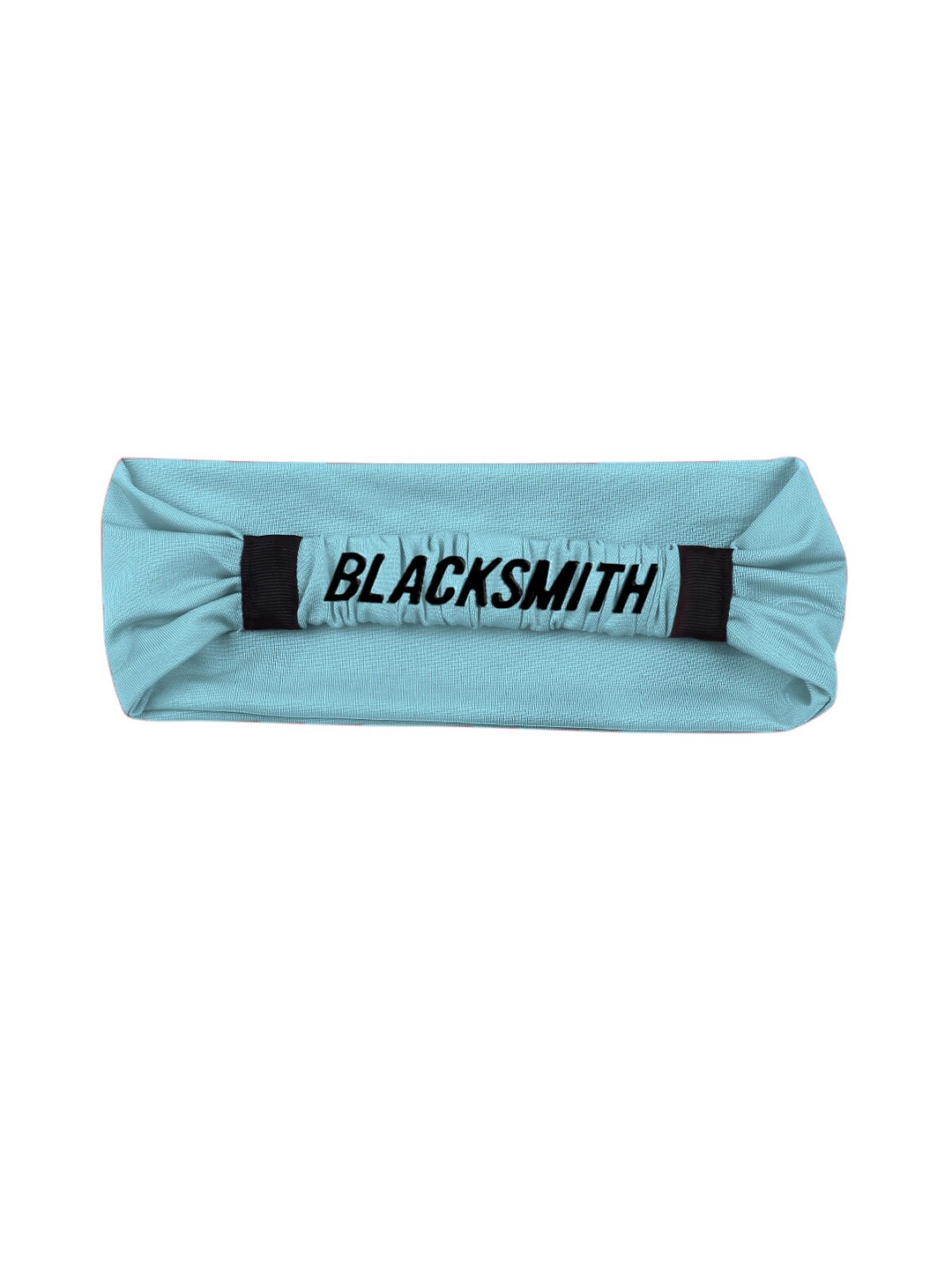 

Blacksmith Logo Printed Bandana Headband, Blue