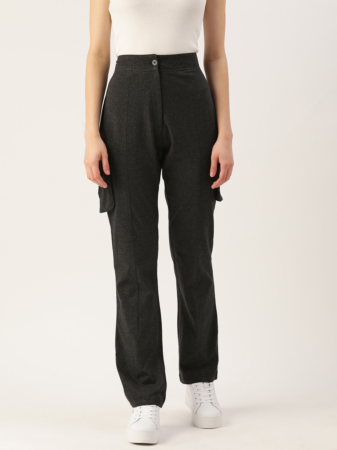 

Alsace Lorraine Paris Cotton Cargos Trousers, Grey