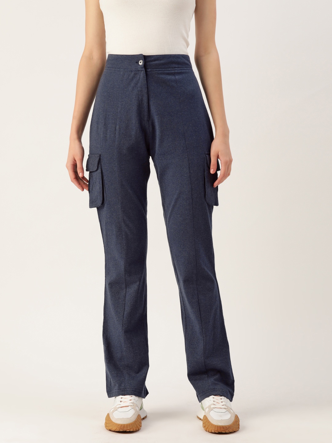 

Alsace Lorraine Paris Cotton Cargos Trousers, Navy blue