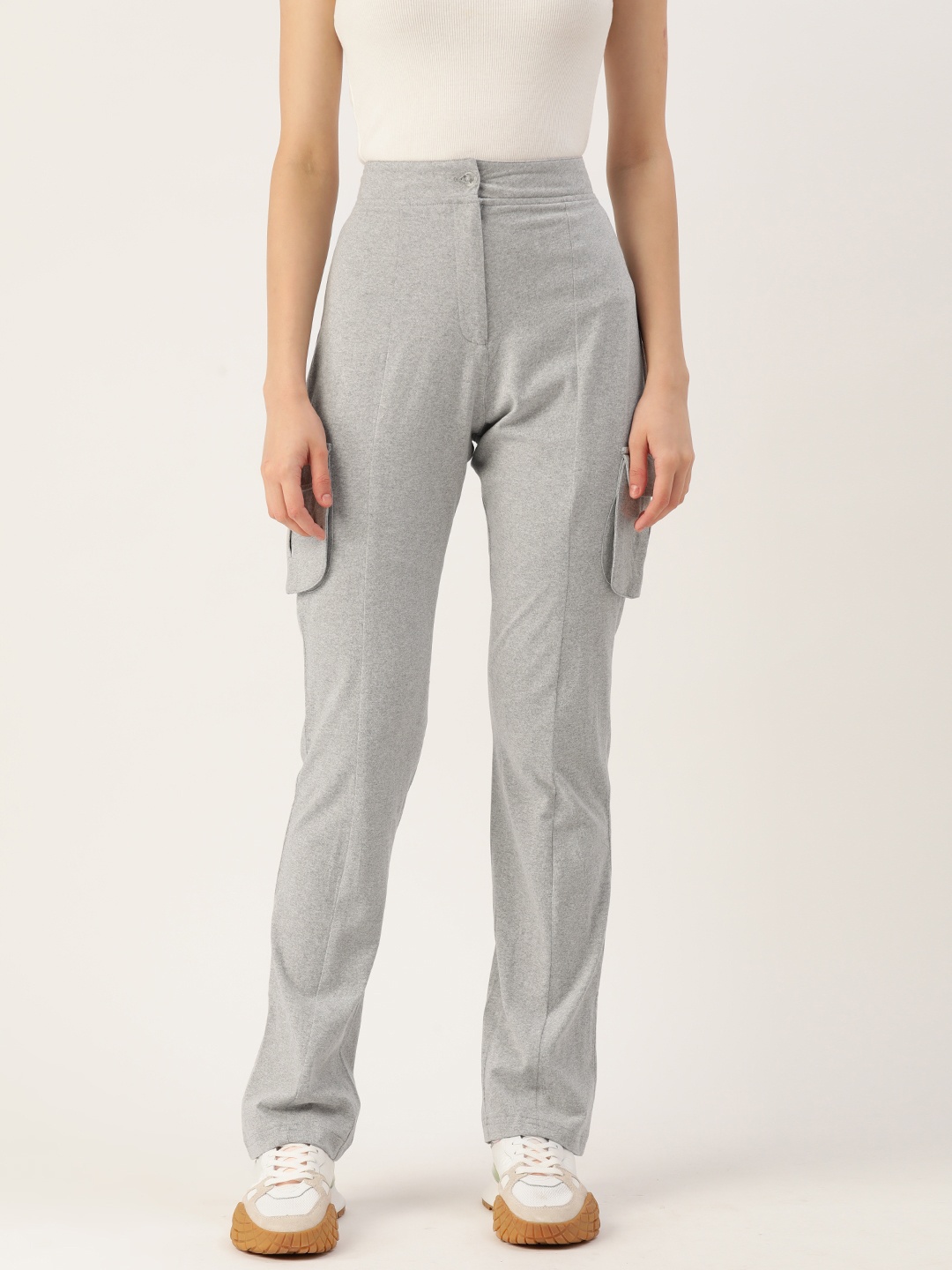 

Alsace Lorraine Paris Cotton Cargos Trousers, Grey