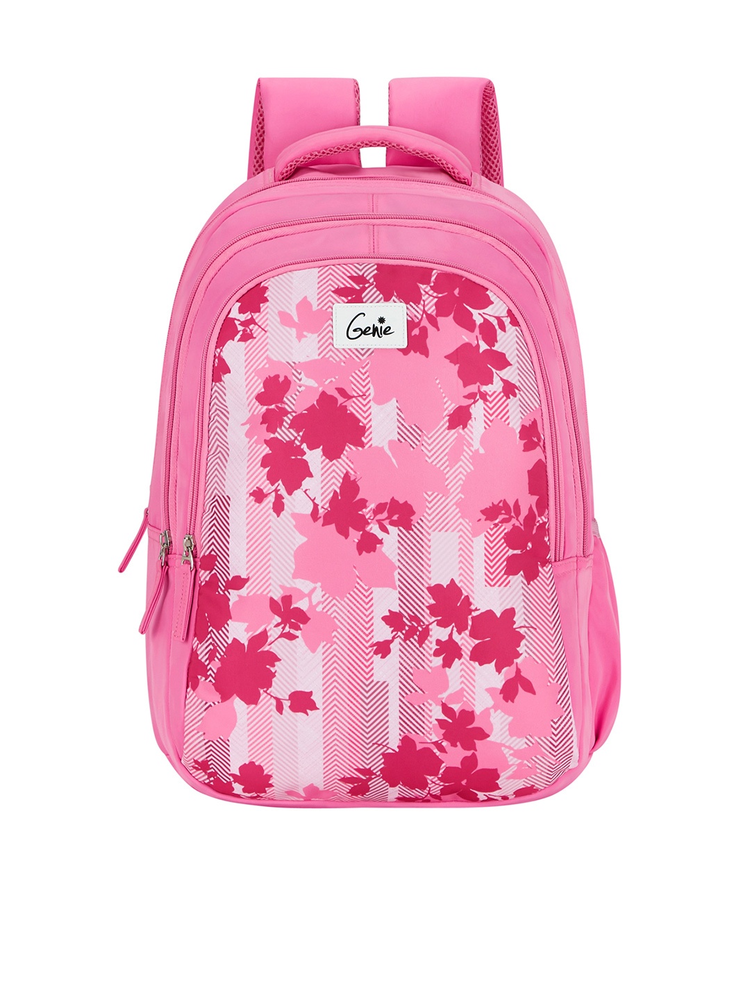 

Genie Women Floral Printed Backpack, Pink