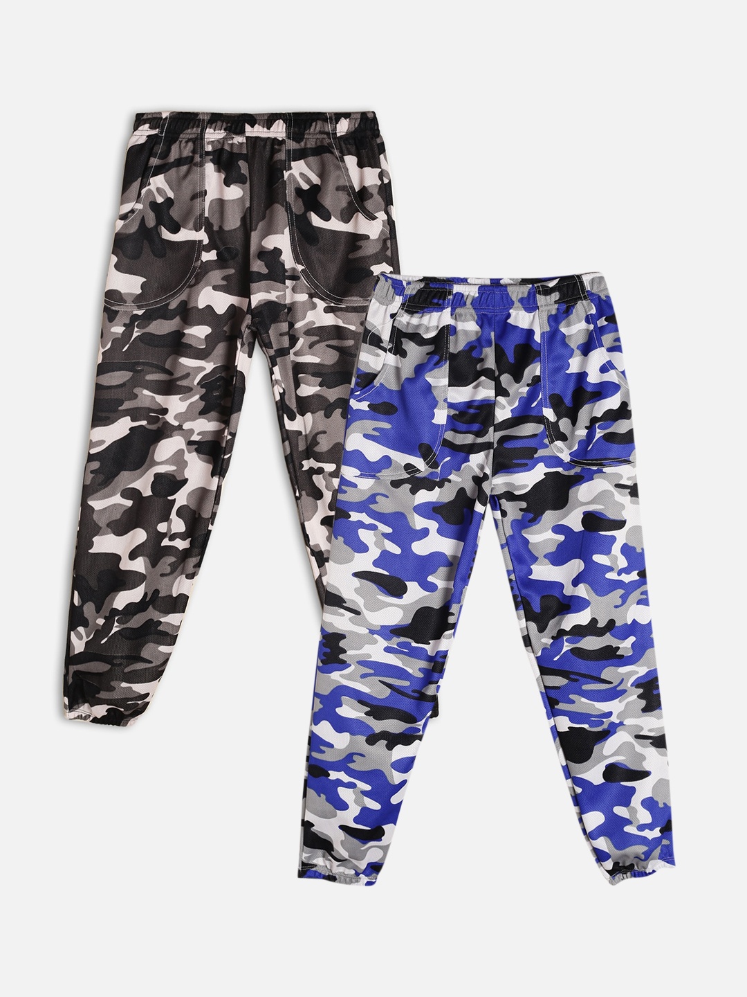 

Fashionable Boys Pack Of 2 Printed Lounge Pants, Black