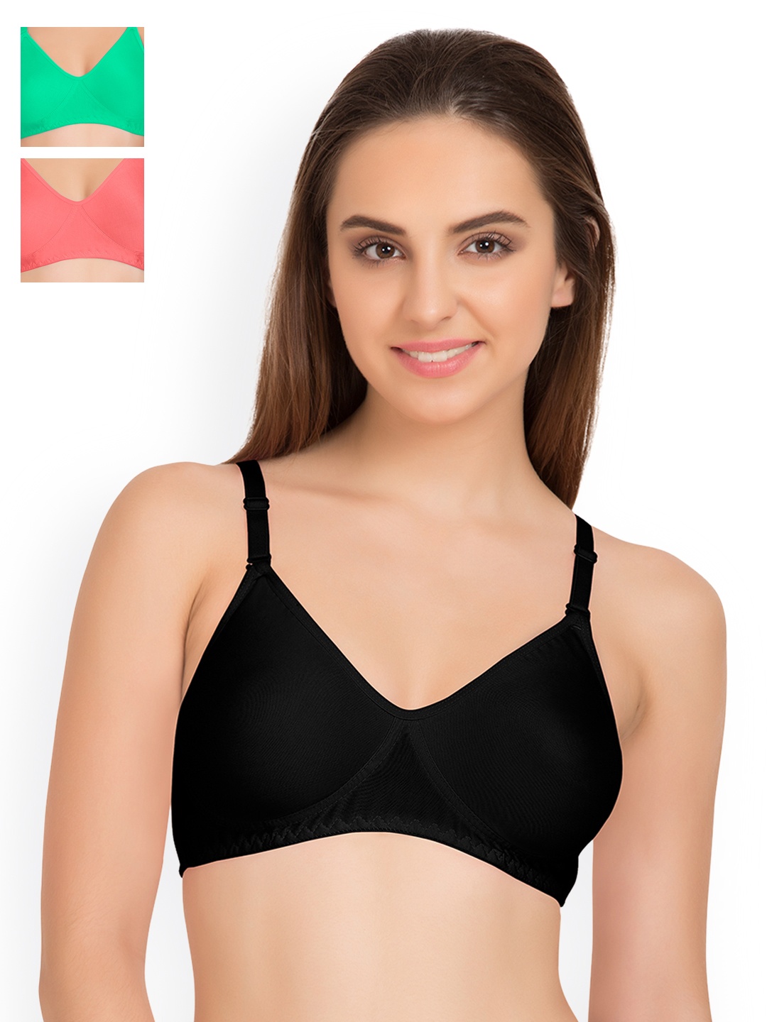 

Tweens Pack of 3 T-Shirt Bras TW9253, Black