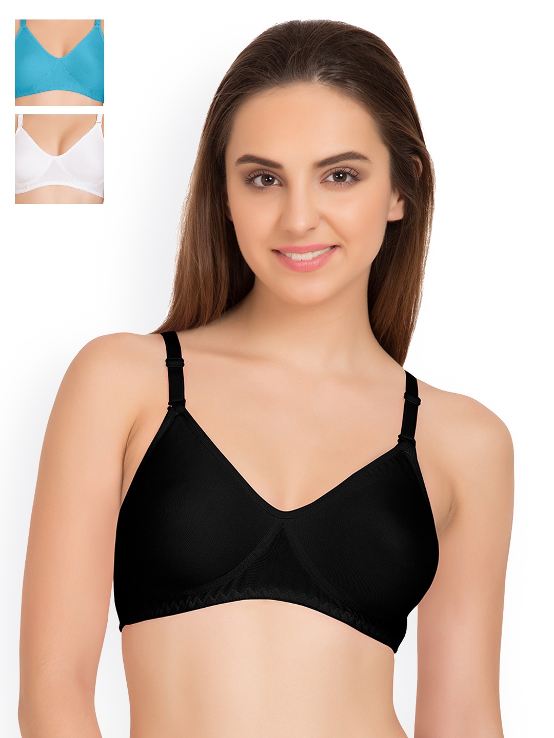 

Tweens Pack of 3 T-Shirt Bras TW9253, Black