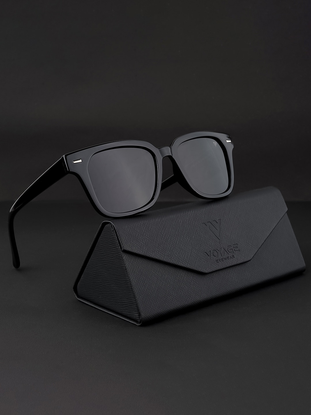 

Voyage Polarised And UV Protected Lens Full Rim Wayfarer Sunglasses 3109MG3965Z, Black