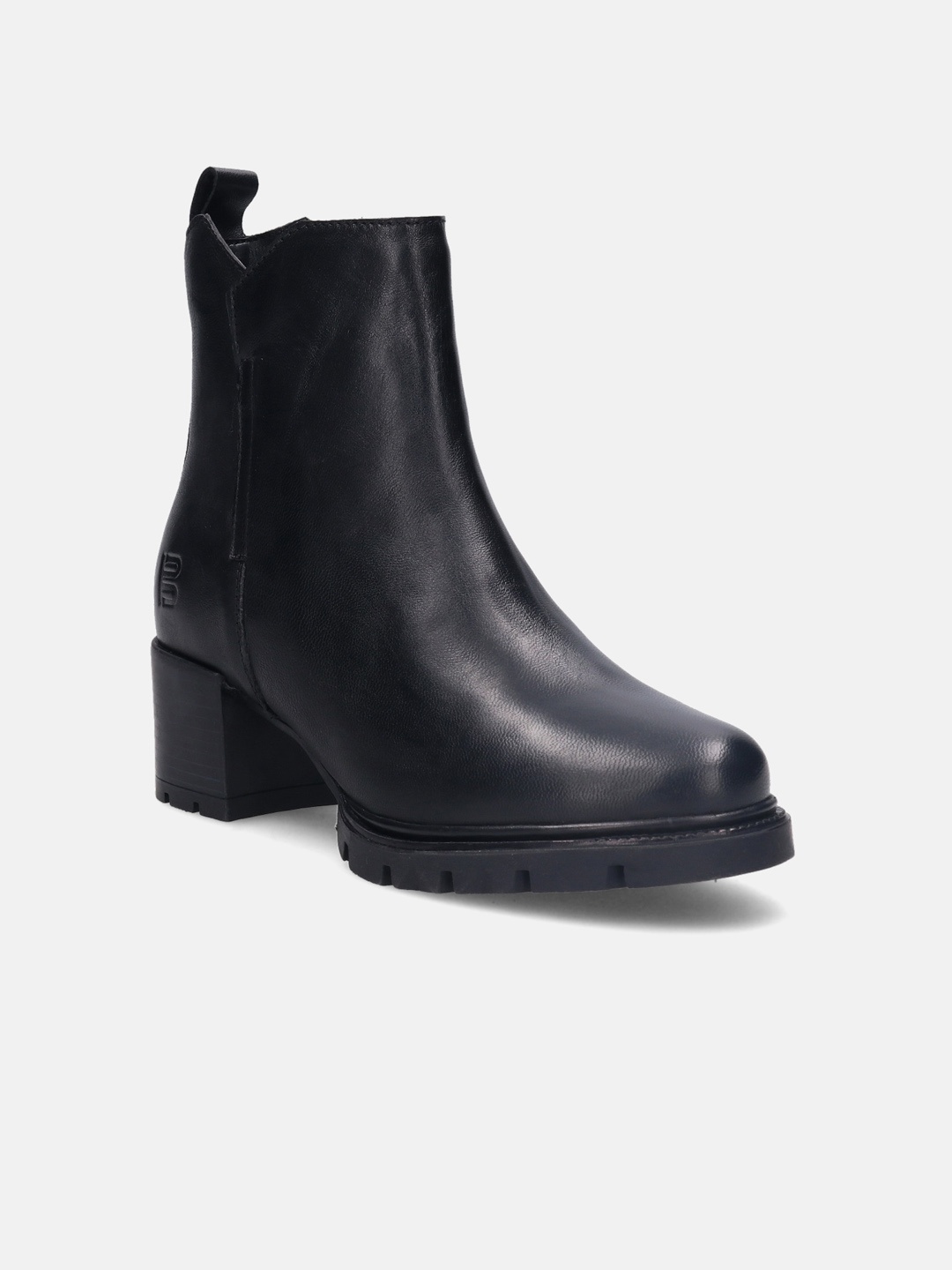 

BAGATT Women Yamila Mid Top Block-Heel Leather Regular Boots, Black