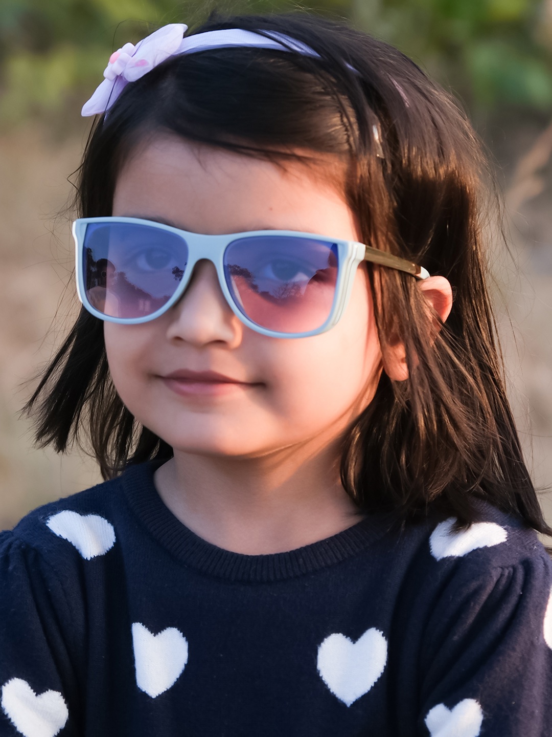 

DukieKooky Kids UV Protected Lens Square Full Rim Sunglasses DKSG398C, Blue