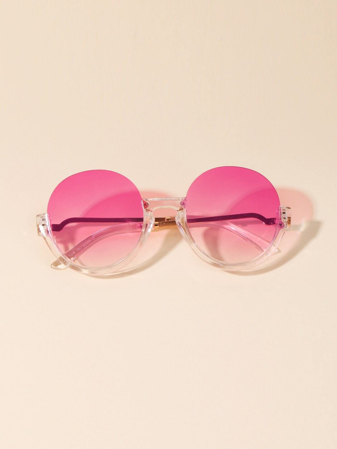 

DukieKooky Kids UV Protected Lens Round Full Rim Sunglasses DKSG395C, Pink