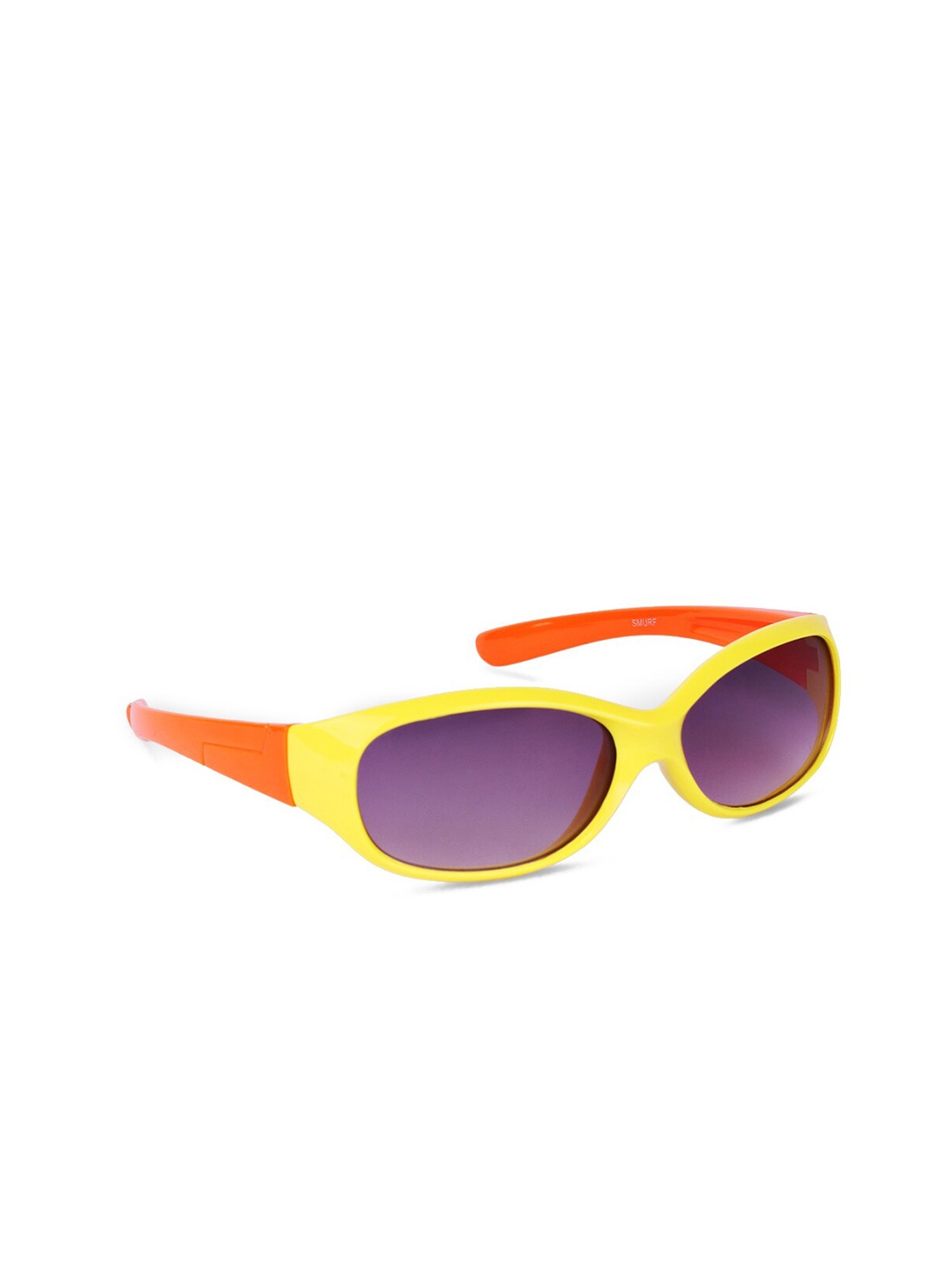 

DukieKooky Kids UV Protected Lens Full Rim Rectangle Sunglasses Sunglasses DKSG400C, Yellow