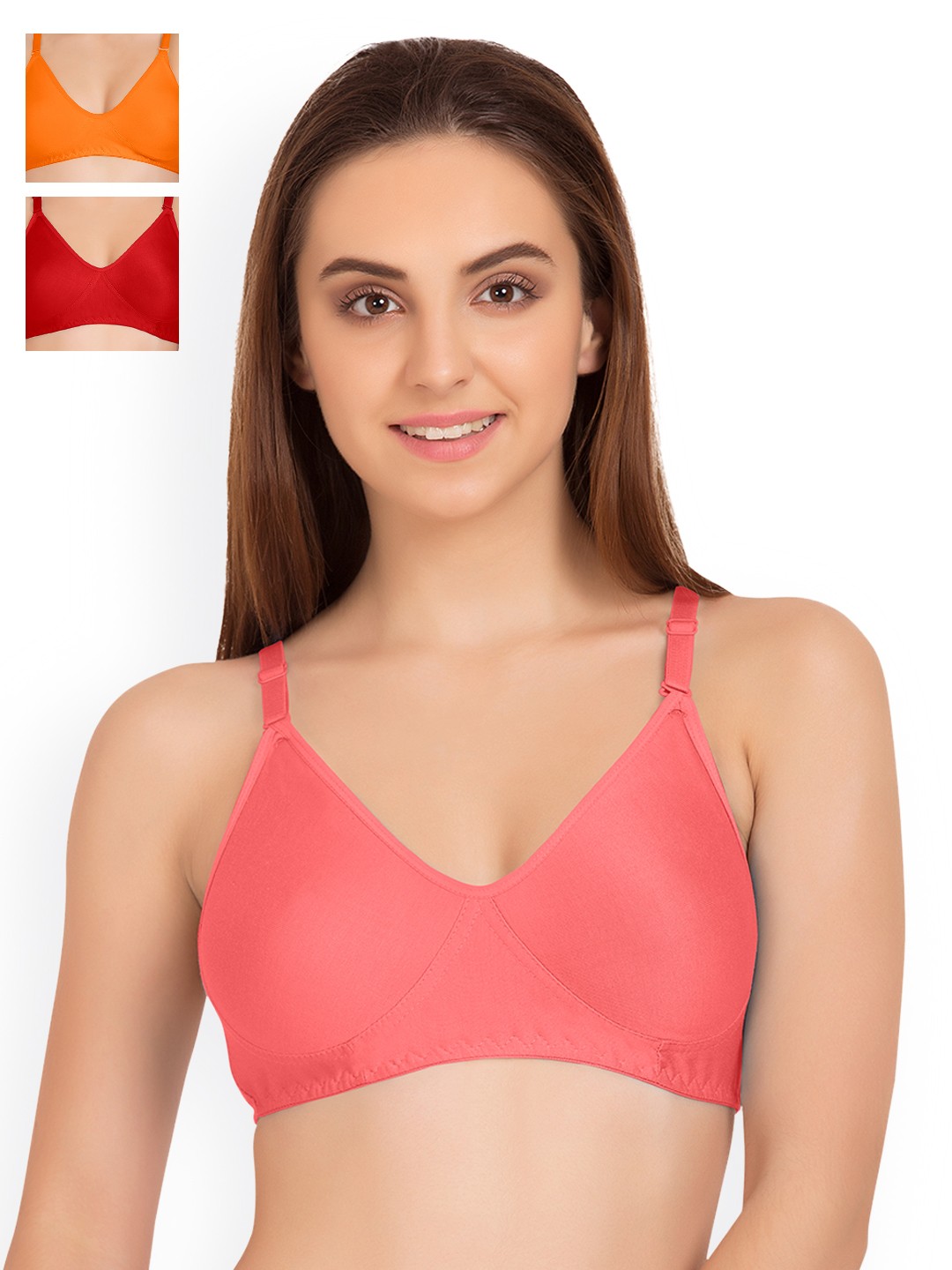 

Tweens Pack of 3 T-Shirt Bras TW9253, Pink