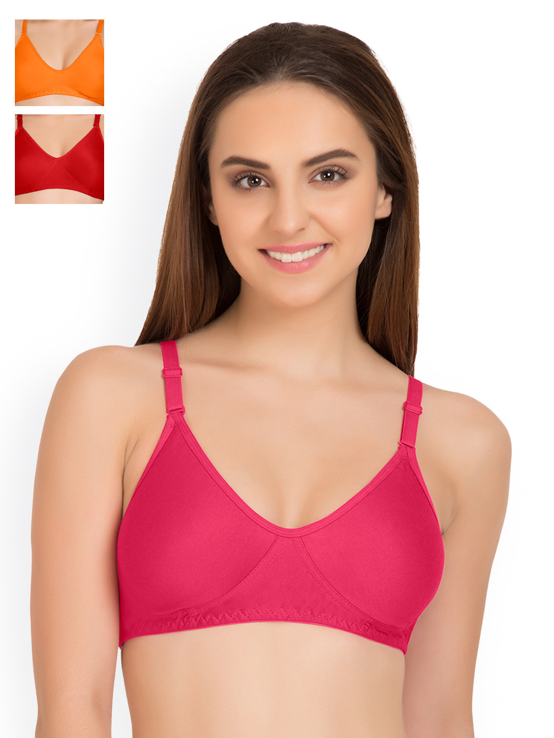 

Tweens Pack of 3 T-Shirt Bras TW9253, Pink