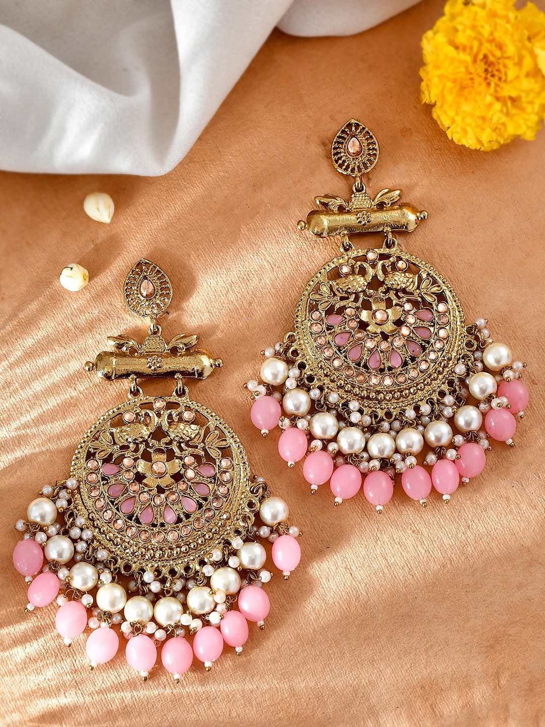 

AQUASTREET Gold-Plated Contemporary Shaped Drop Earrings