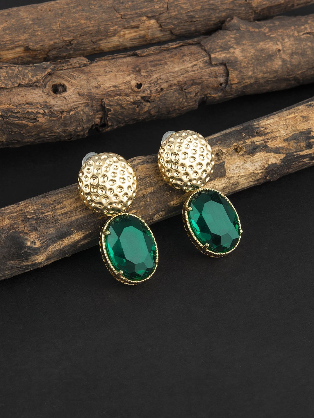 

E2O Gold-Plated Contemporary Drop Earrings