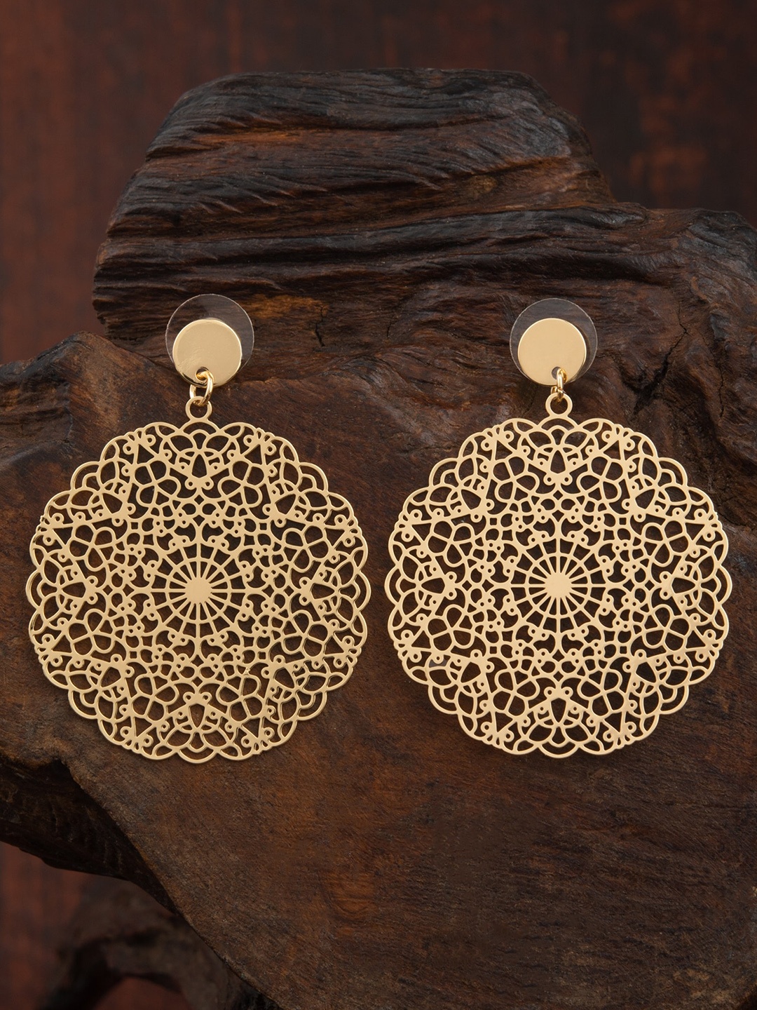 

E2O Gold-Plated Contemporary Drop Earrings