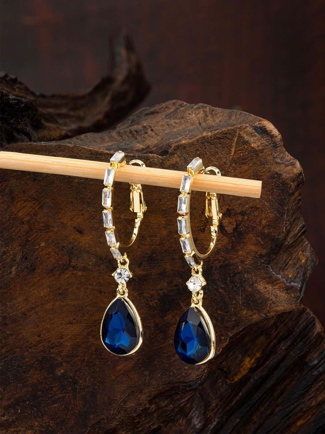 

E2O Gold-Plated Contemporary Hoop Earrings