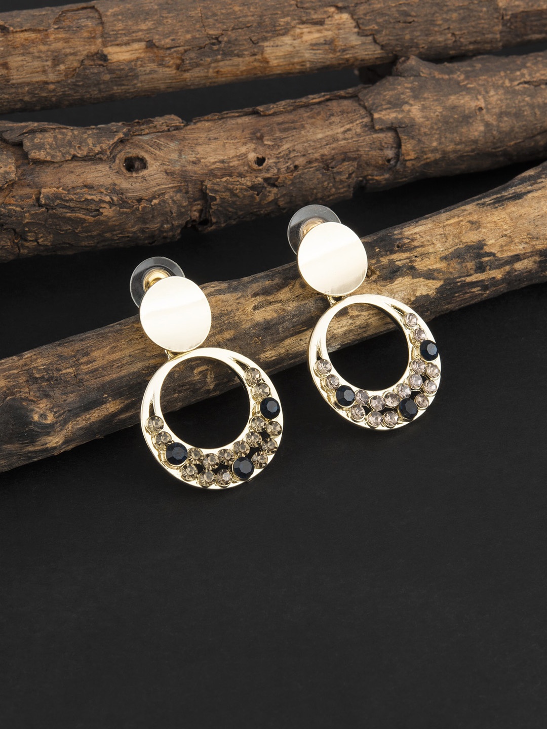 

E2O Gold-Plated Geometric Drop Earrings