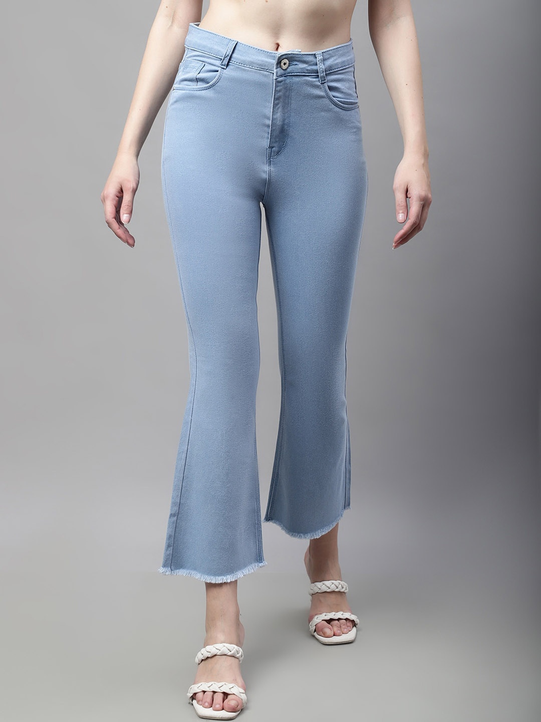 

ELLIS Women Bootcut Mid-Rise Stretchable Jeans, Blue