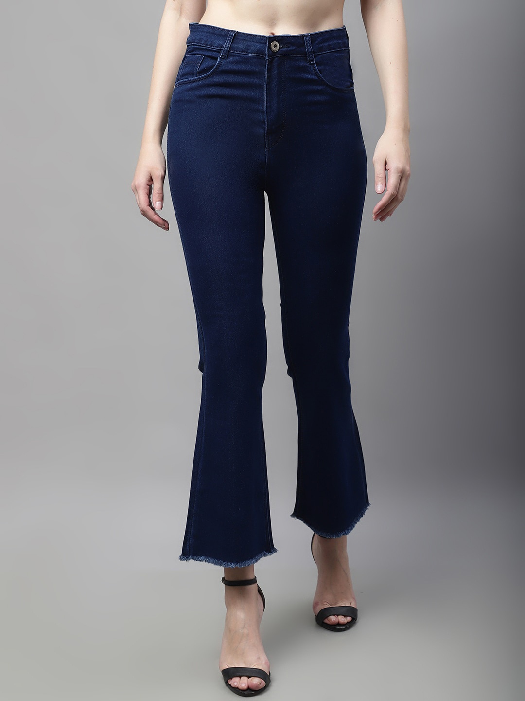 

ELLIS Women Bootcut Mid-Rise Stretchable Jeans, Blue