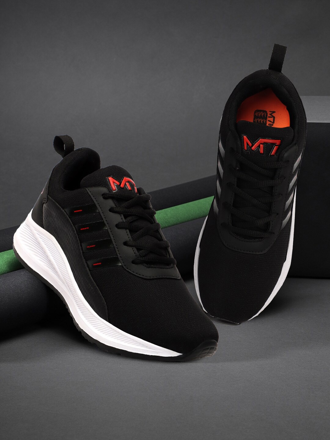 

M7 by Metronaut Men Mesh Running Sports Shoes, Black
