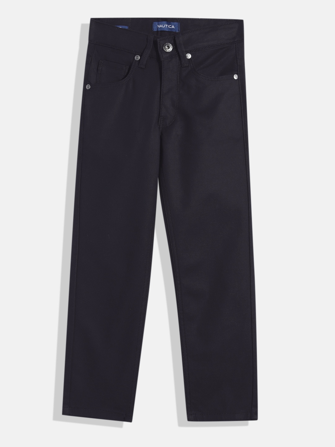 

Nautica Boys Slim Fit Chinos Trousers, Black