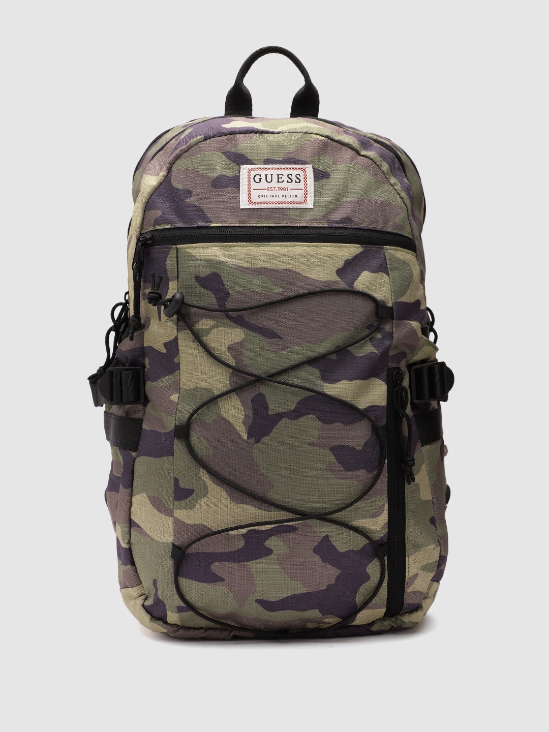 

GUESS Camouflage Printed Backpack, Green