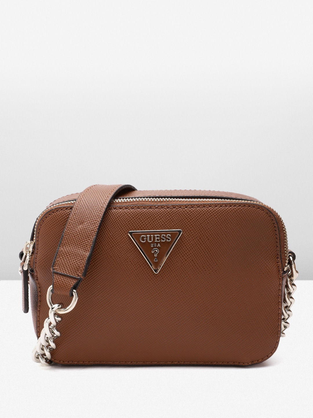 

GUESS Multicoloured PU Handbags, Tan