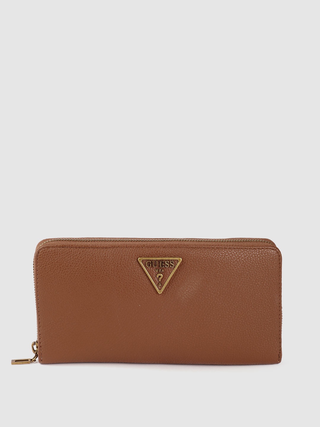 

GUESS Women Zip Around Wallet, Brown