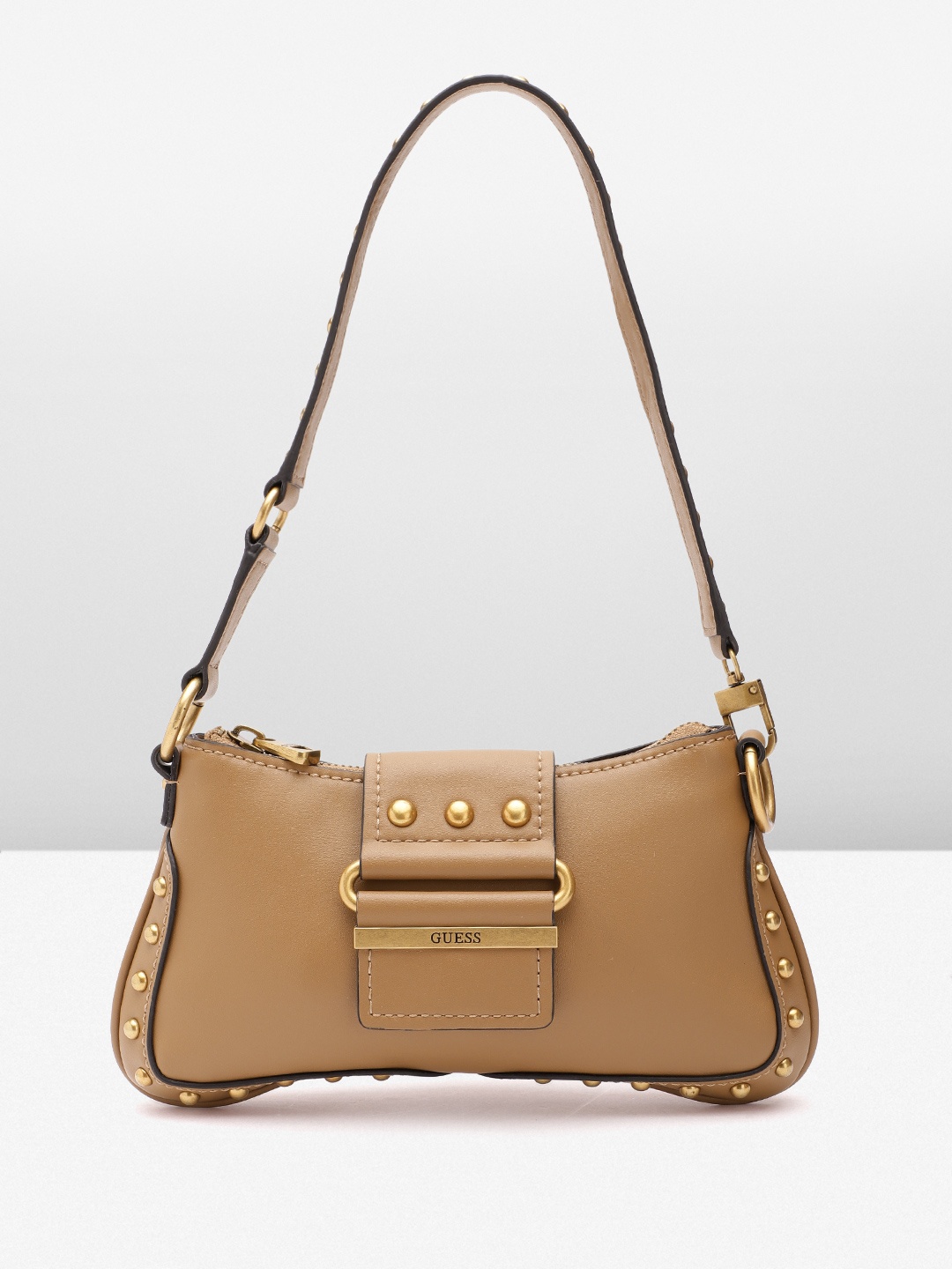 

GUESS Women Structured Shoulder Bag, Brown
