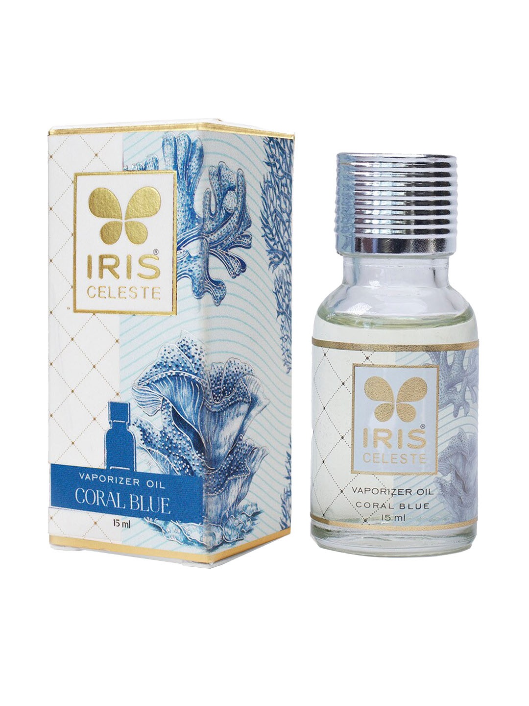 

IRIS CELESTE Coral Blue Fragrance Vaporizer Oil - 15 ml, White