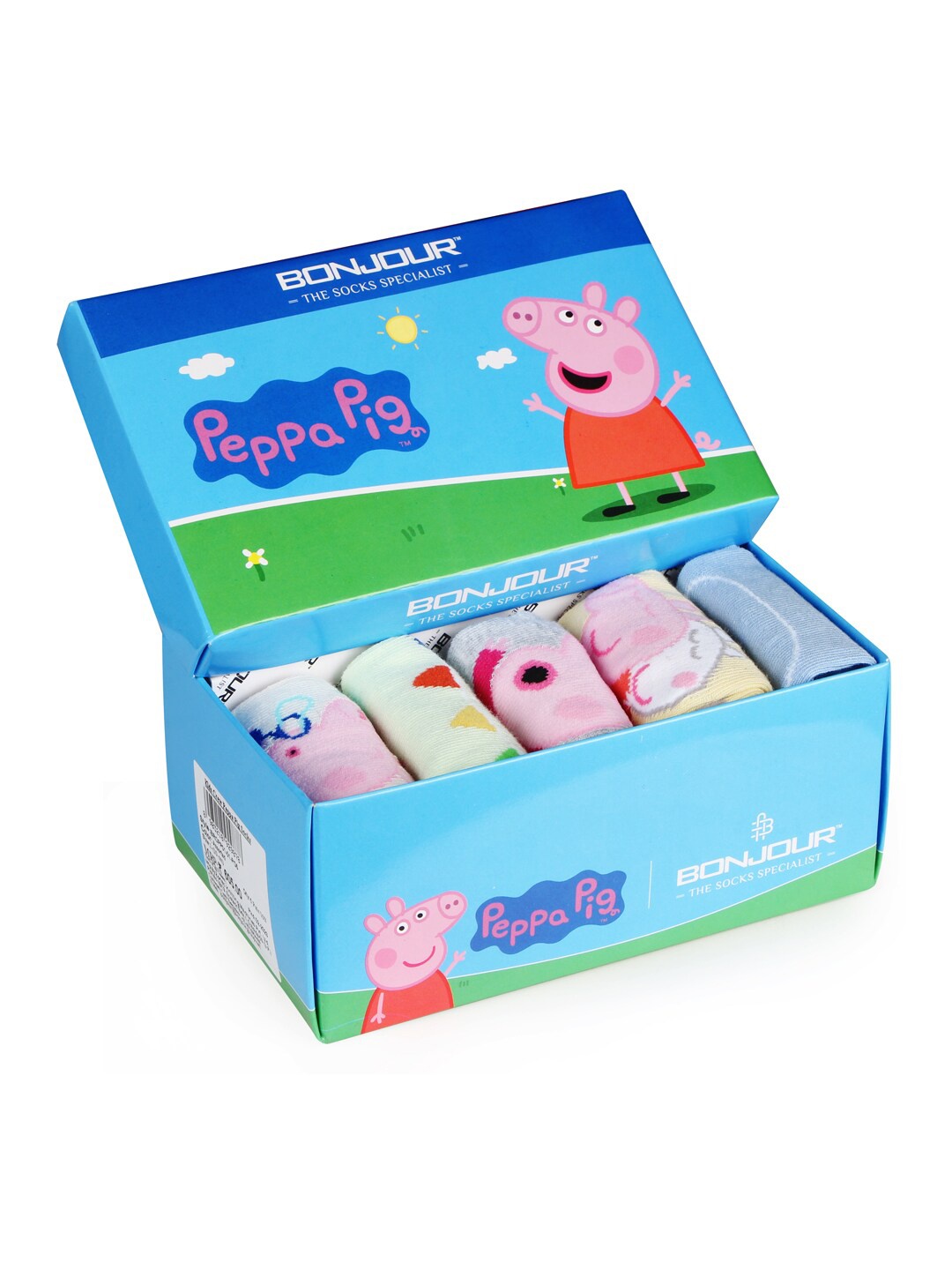

Bonjour Infant Pack Of 5 Ankle Length Socks, Assorted