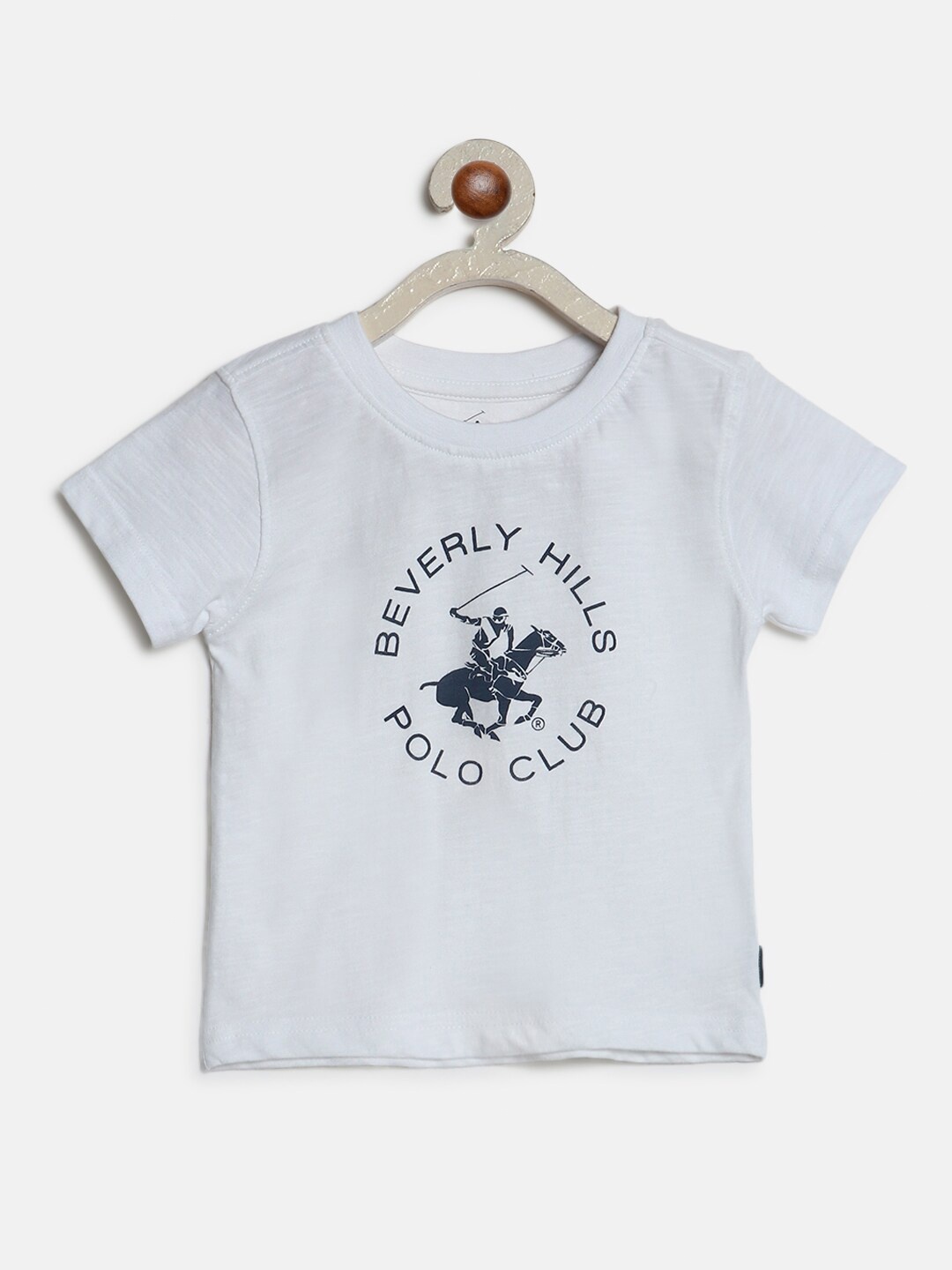 

Beverly Hills Polo Club Girls Typography Printed Pure Cotton T-Shirt, White