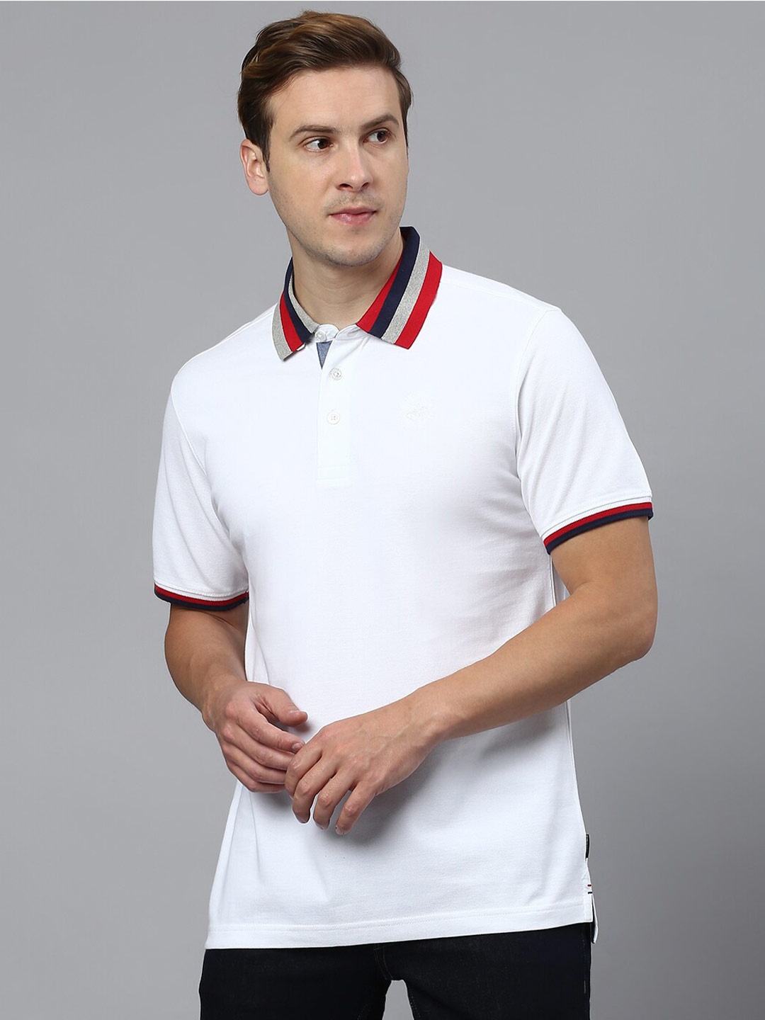 

Beverly Hills Polo Club Polo Collar Pure Cotton T-Shirt, White