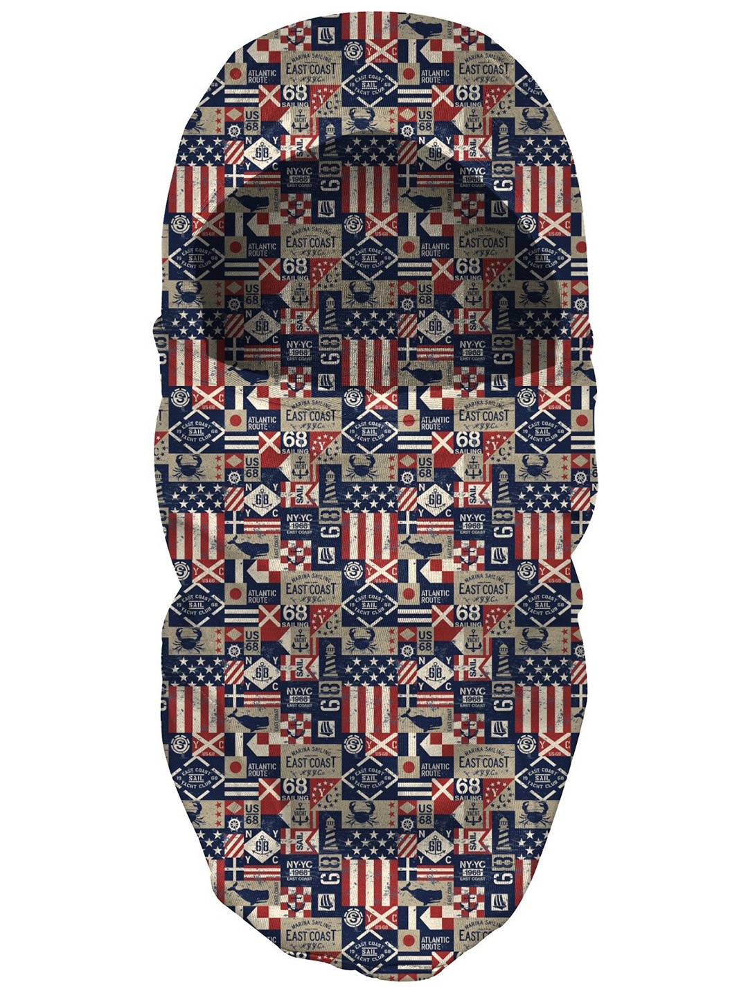 

Blacksmith Men Abstract Printed Cotton Balaclava, Black