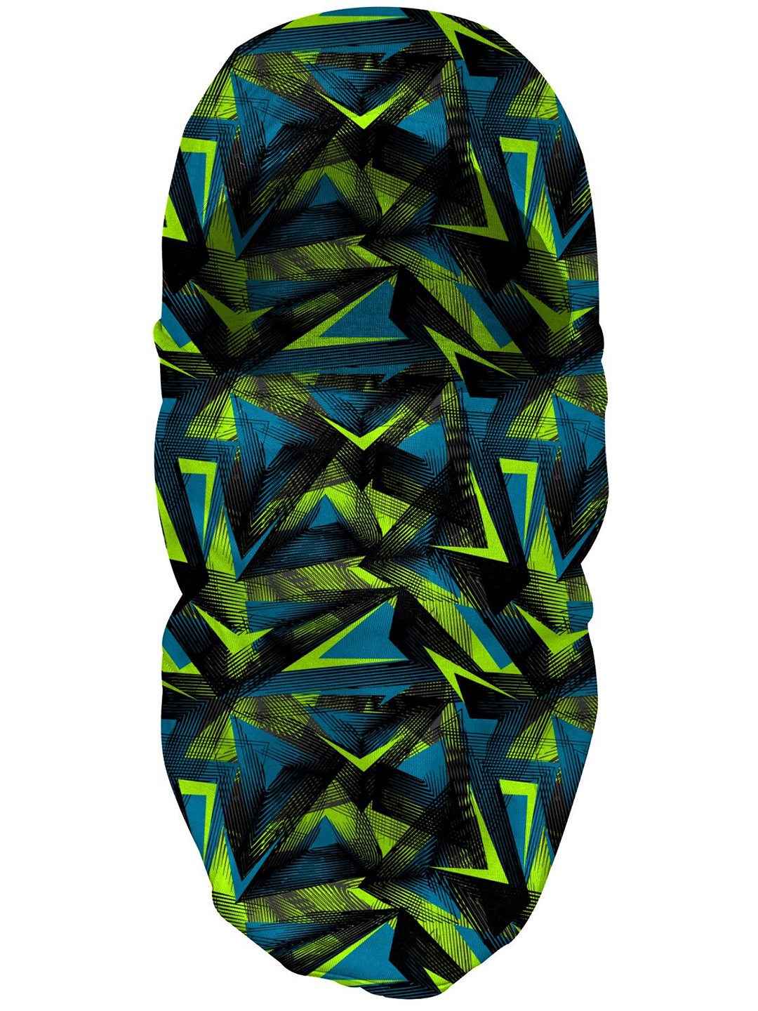 

Blacksmith Men Abstract Printed Cotton Balaclava, Green