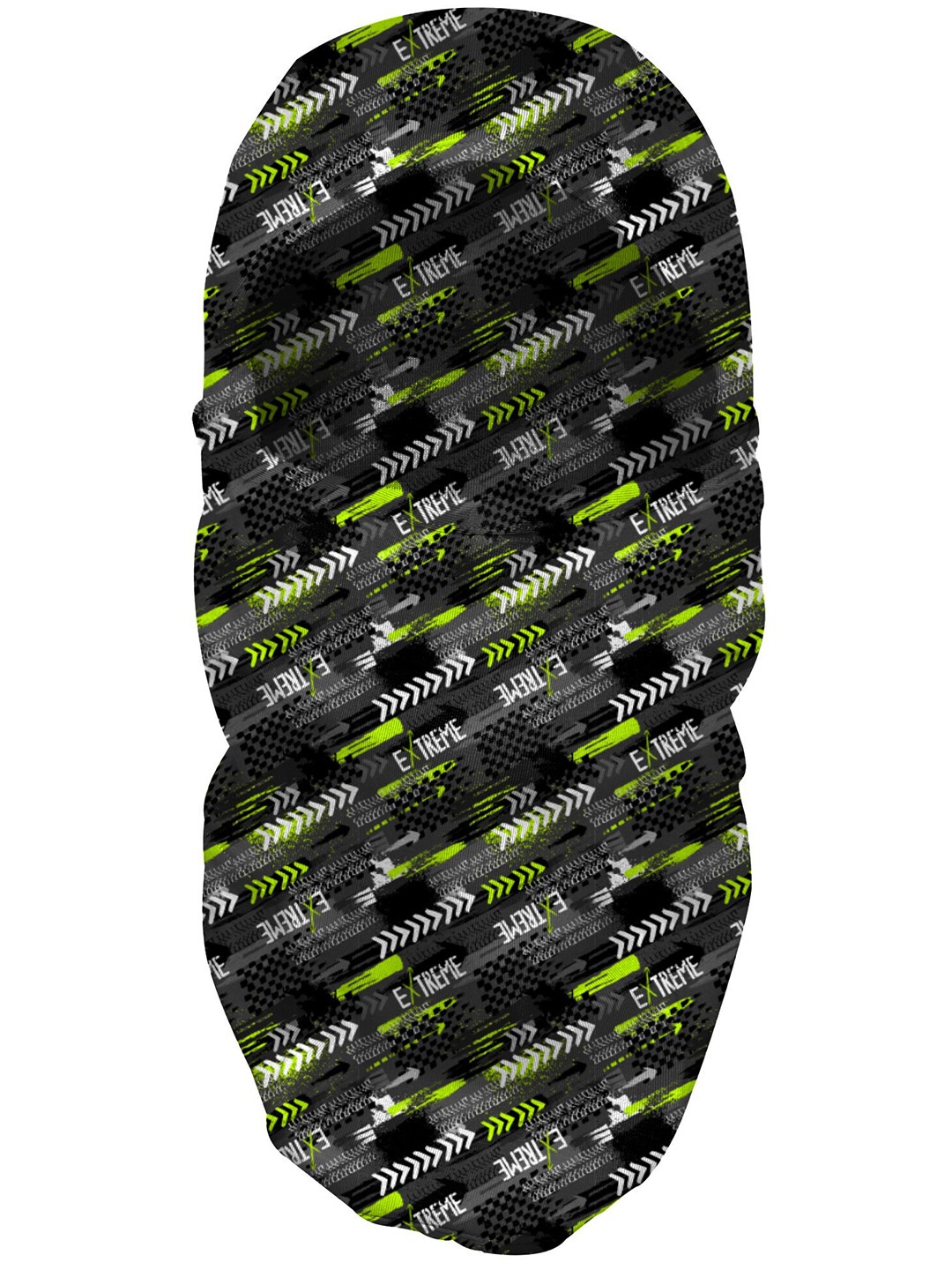 

Blacksmith Men Abstract Printed Cotton Balaclava, Black