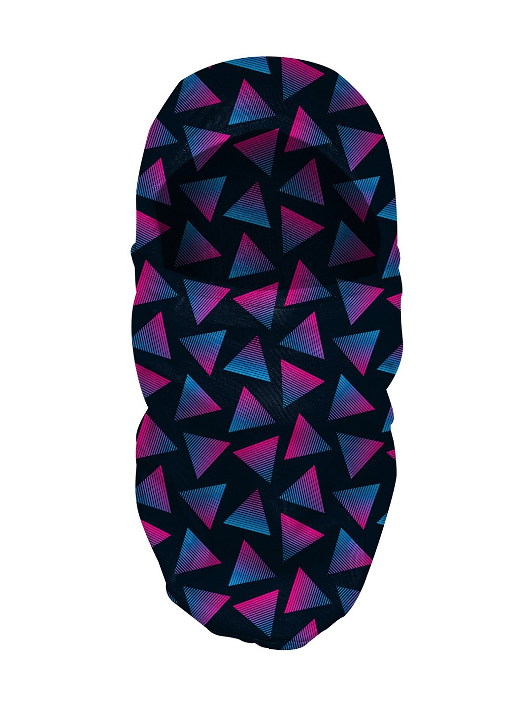 

Blacksmith Men Geometric Printed Cotton Balaclava, Black