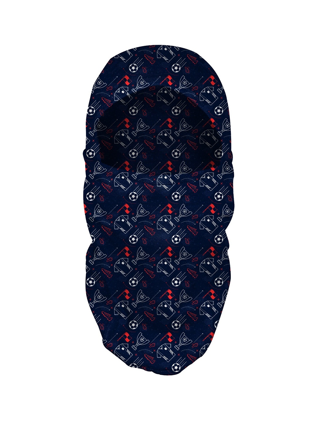 

Blacksmith Men Abstract Printed Cotton Balaclava, Blue
