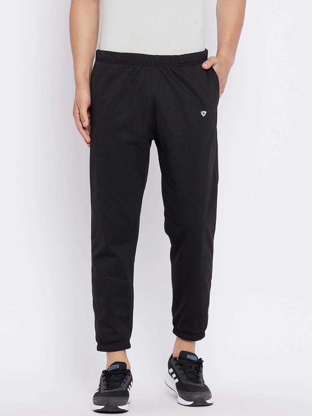 

FRENCH FLEXIOUS Men Plus Size Dry-Fit Joggers, Black