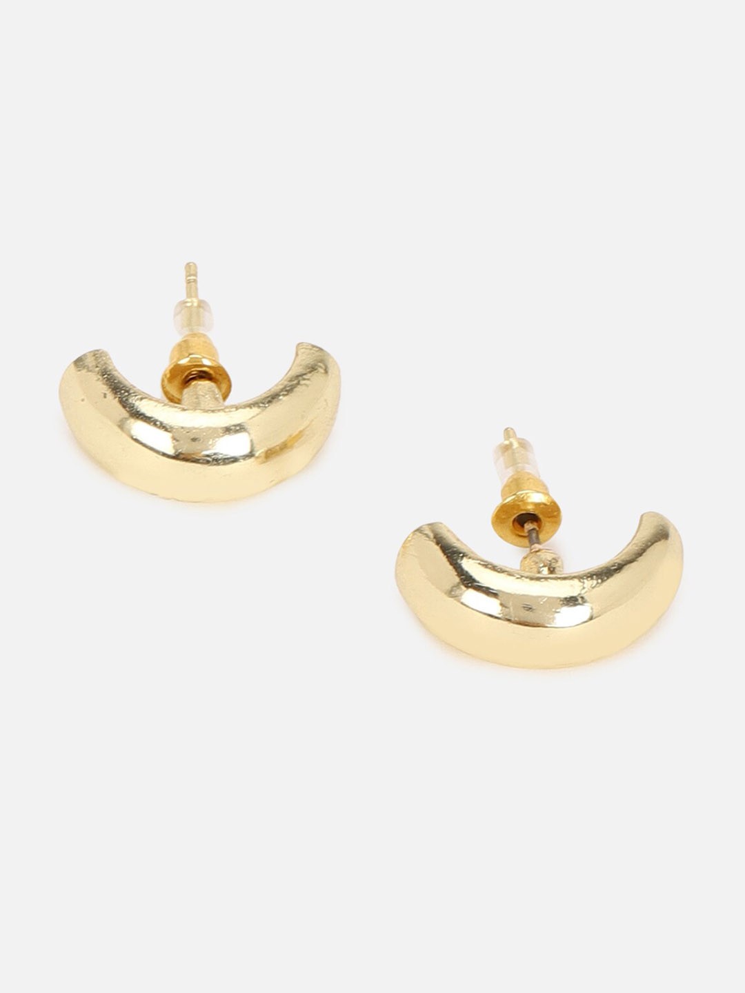 

FOREVER 21 Gold-Plated Contemporary Studs Earrings