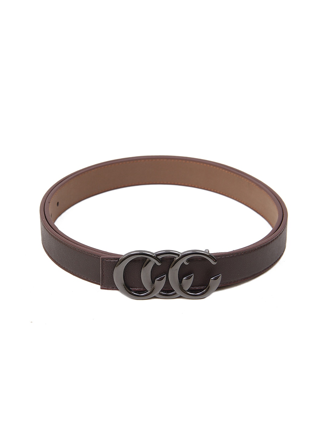 

Calvadoss Boys Textured Push Pin Closure Belt, Brown