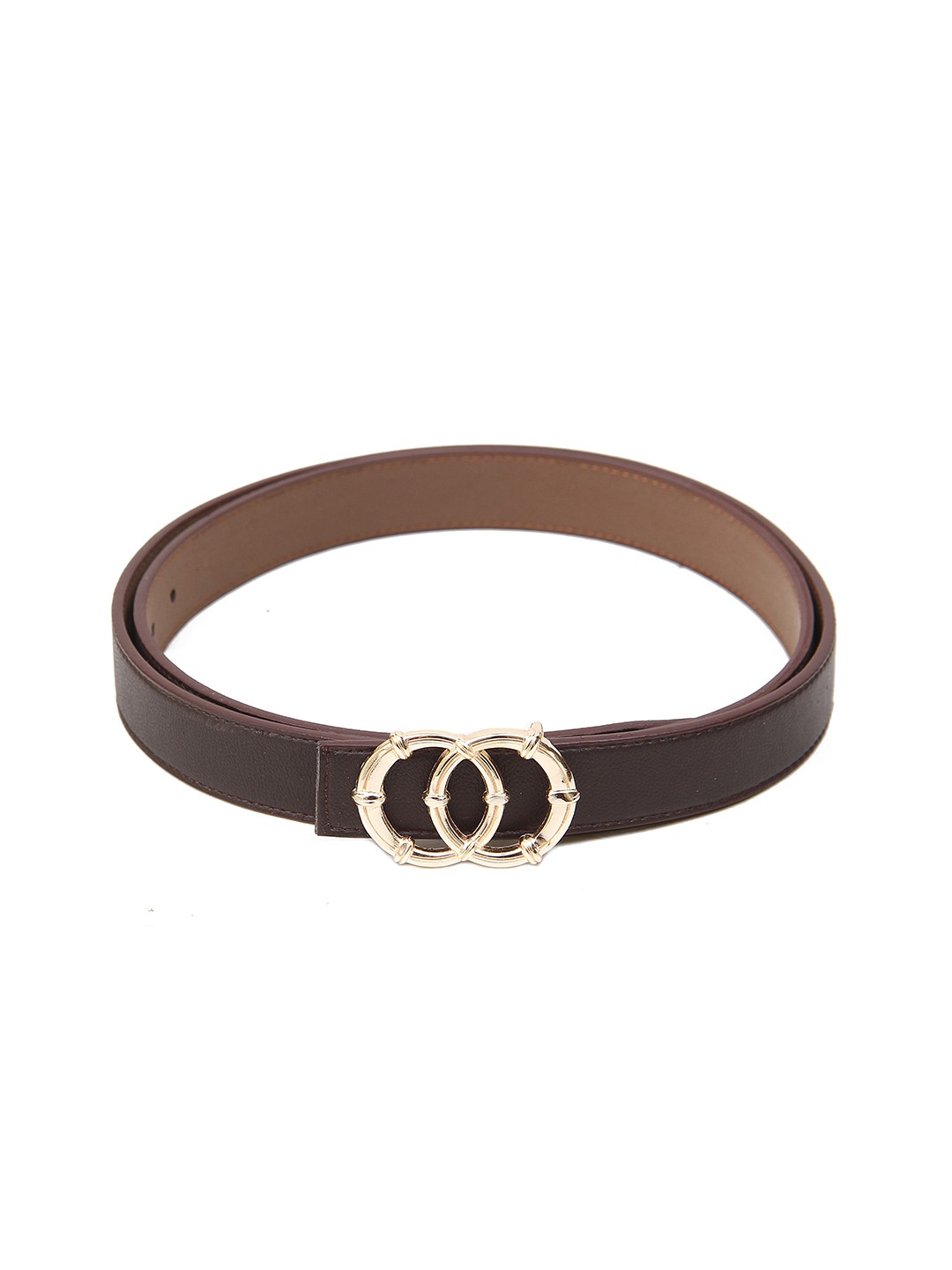 

Calvadoss Boys Textured Belt With Push Pin, Brown