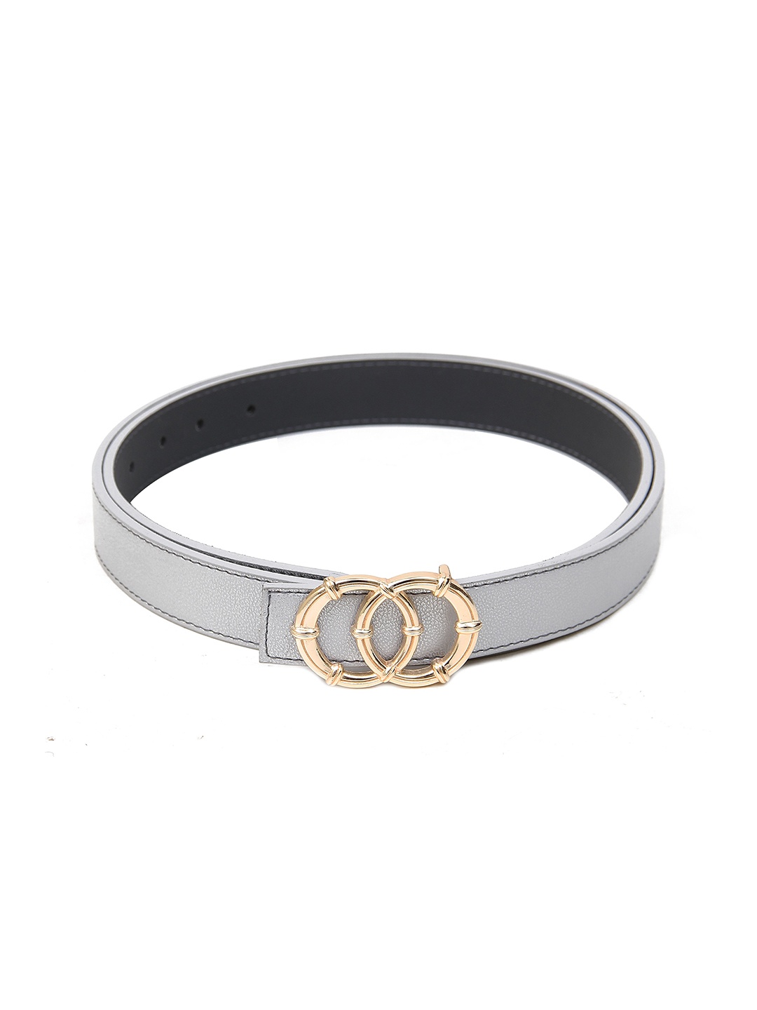 

Calvadoss Women Textured Wide Belt, Grey