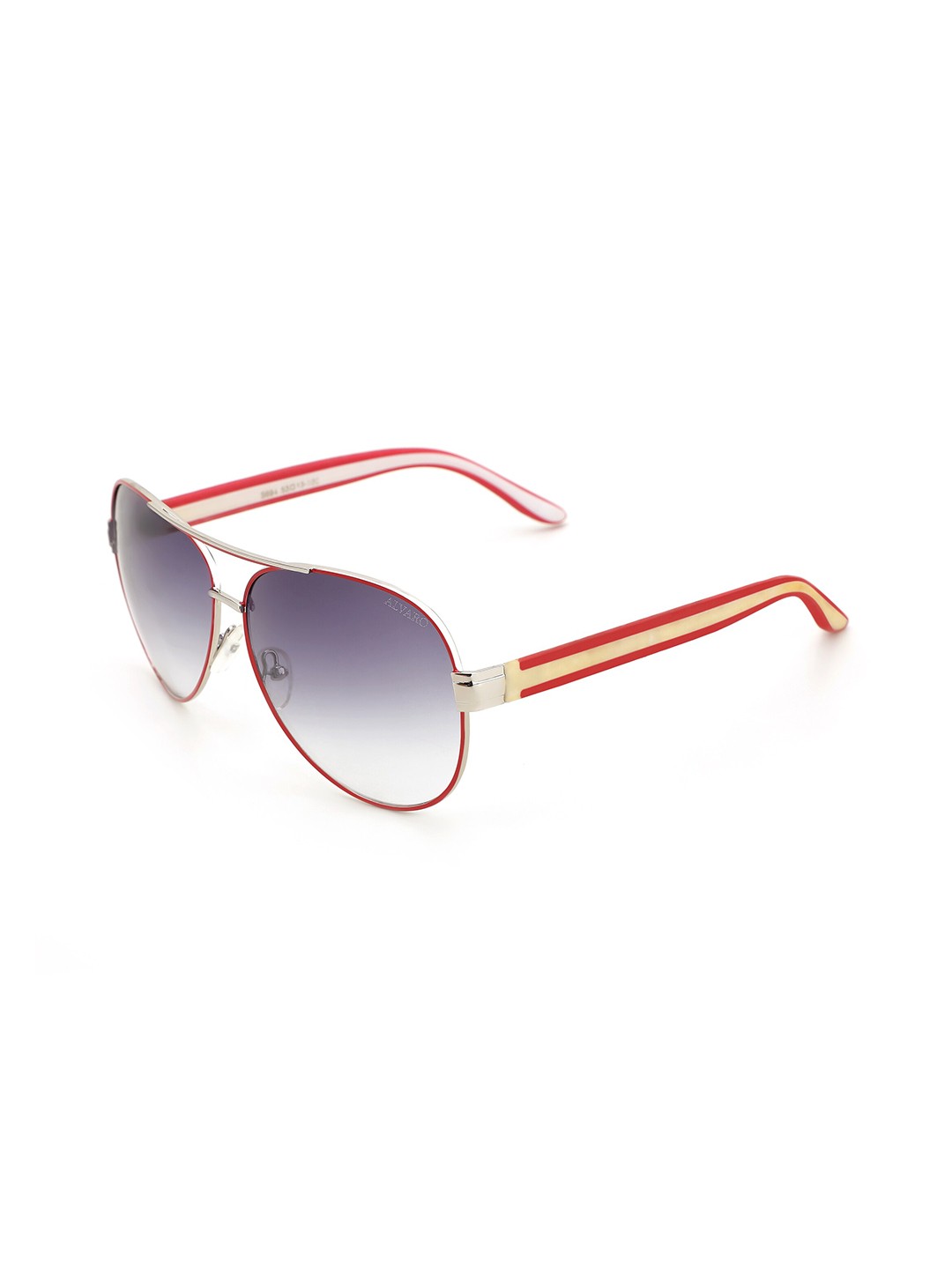 

Alvaro Castagnino Men Aviator Sunglasses With Polarised and UV Protected Lens 2324ASG004, Purple