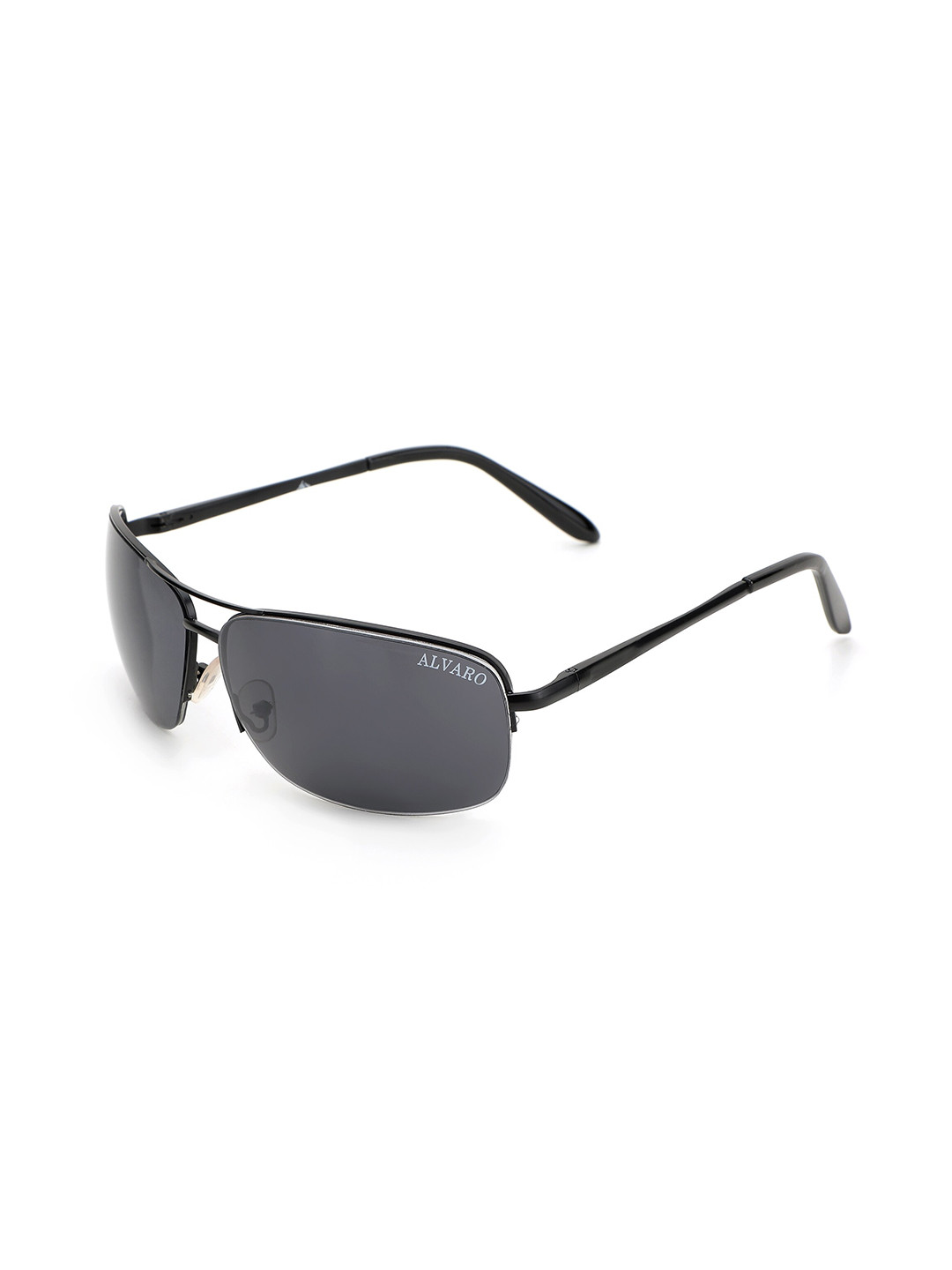 

Alvaro Castagnino Men Aviator Sunglasses with Polarised and UV Protected Lens 2324ASG008, Grey